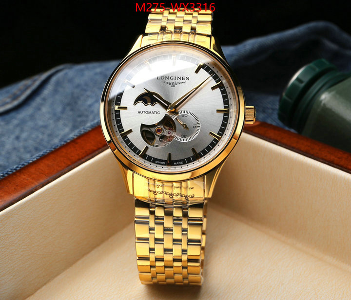 Watch(TOP)-Longines aaaaa+ replica designer ID: WX3316 $: 275USD