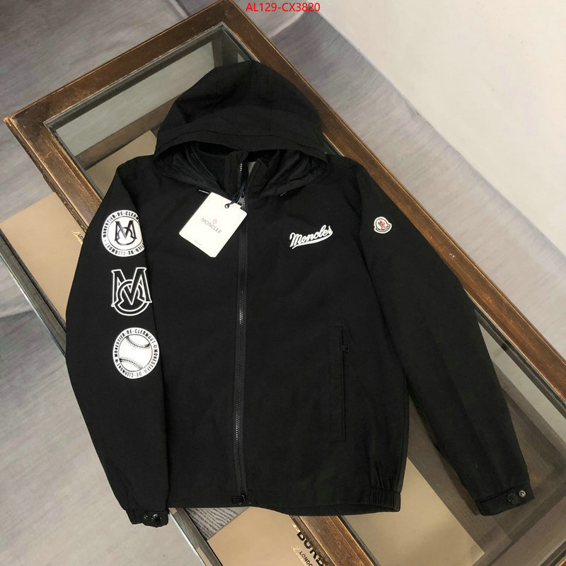 Clothing-Moncler quality replica ID: CX3820 $: 129USD