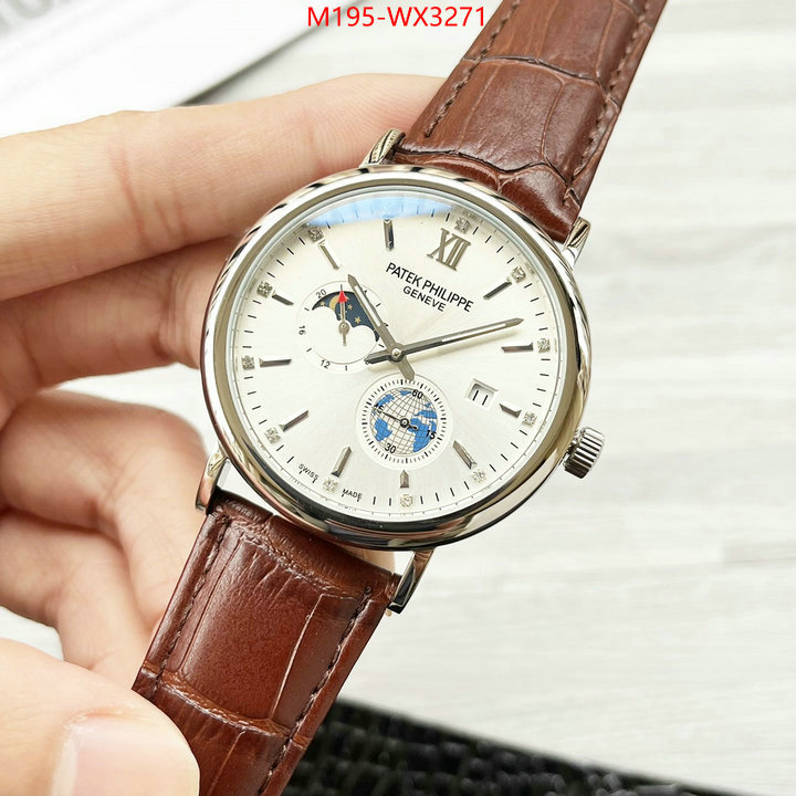 Watch(TOP)-Patek Philippe best quality designer ID: WX3271 $: 195USD