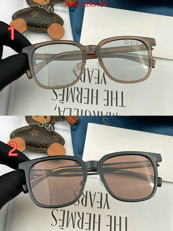 Glasses-Gucci 2024 aaaaa replica customize ID: GX3157 $: 42USD