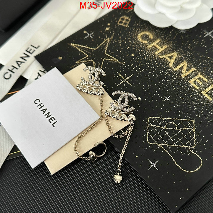 Jewelry-Chanel 1:1 replica wholesale ID: JV2022 $: 35USD