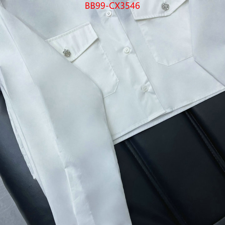 Clothing-Prada outlet sale store ID: CX3546 $: 99USD