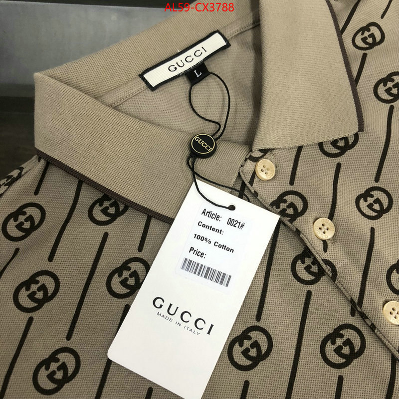 Clothing-Gucci customize best quality replica ID: CX3788 $: 59USD