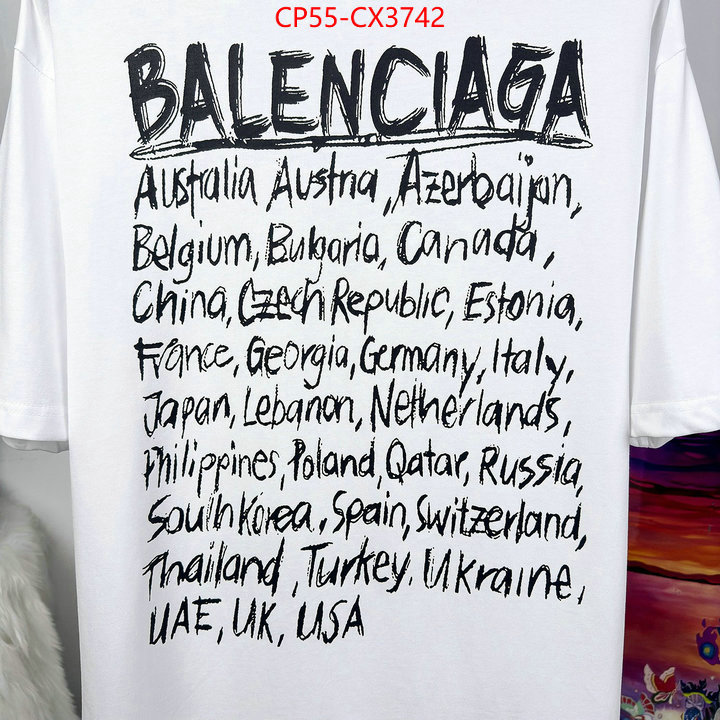 Clothing-Balenciaga outlet sale store ID: CX3742 $: 55USD