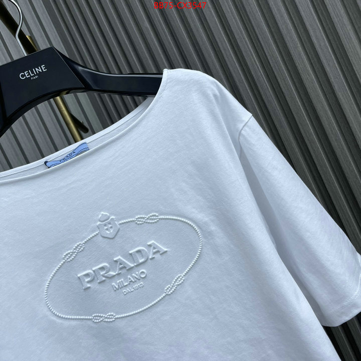 Clothing-Prada how to find designer replica ID: CX3547 $: 75USD