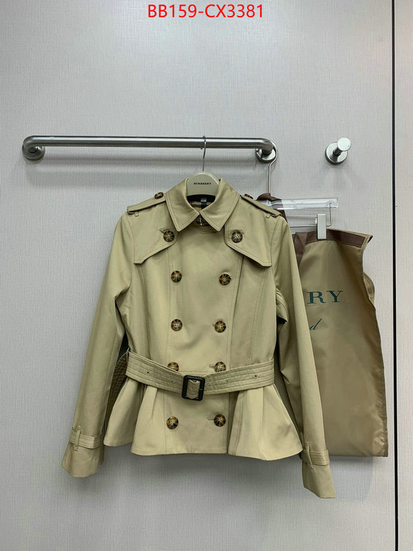 Clothing-Burberry shop designer replica ID: CX3381 $: 159USD