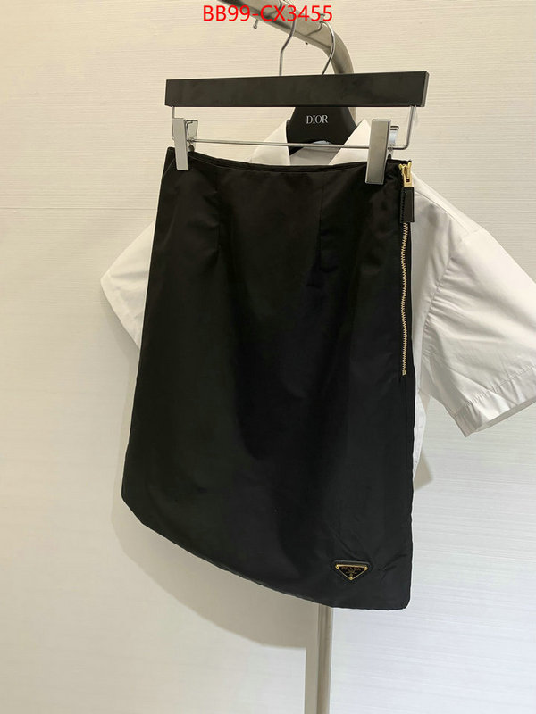 Clothing-Prada replica wholesale ID: CX3455 $: 99USD
