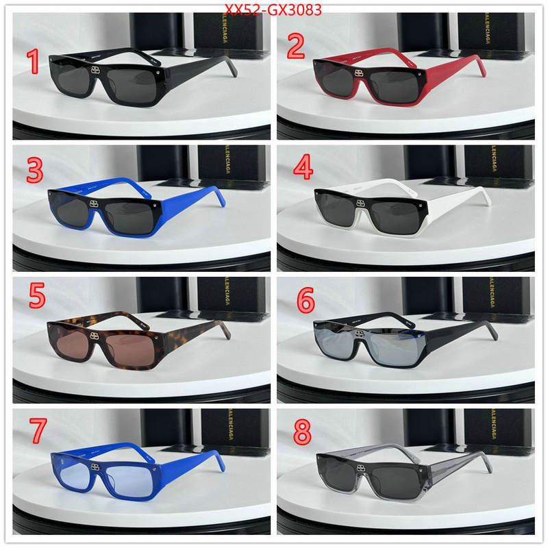 Glasses-Balenciaga luxury cheap replica ID: GX3083 $: 52USD