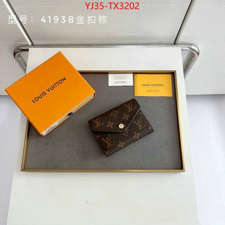 LV Bags(4A)-Wallet flawless ID: TX3202 $: 35USD,