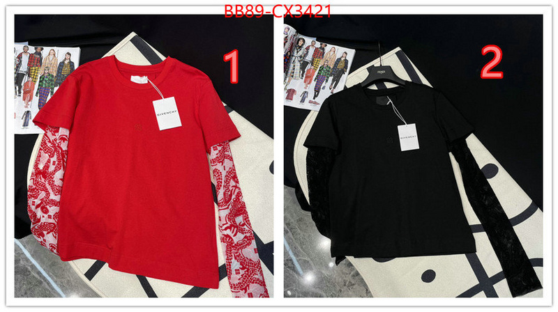 Clothing-Givenchy exclusive cheap ID: CX3421 $: 89USD