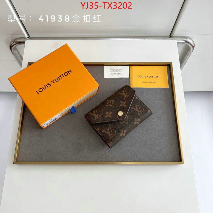 LV Bags(4A)-Wallet flawless ID: TX3202 $: 35USD,