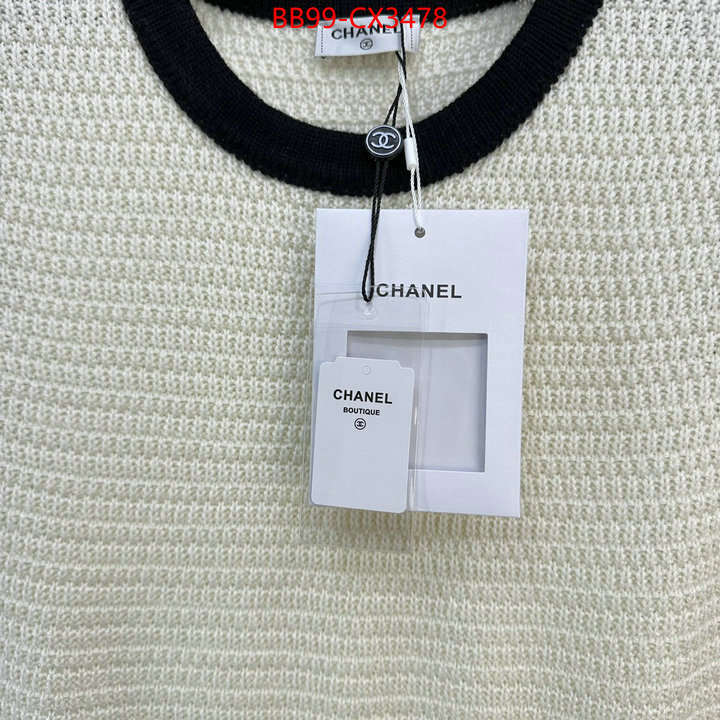 Clothing-Chanel is it illegal to buy ID: CX3478 $: 99USD