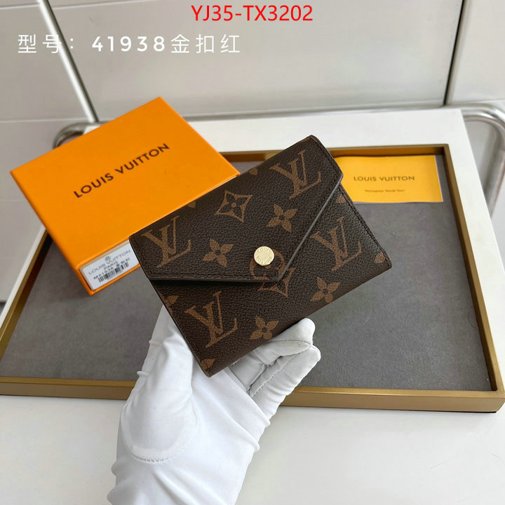 LV Bags(4A)-Wallet flawless ID: TX3202 $: 35USD,