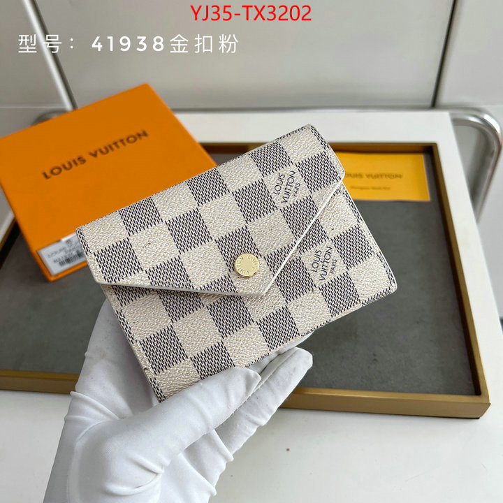 LV Bags(4A)-Wallet flawless ID: TX3202 $: 35USD,