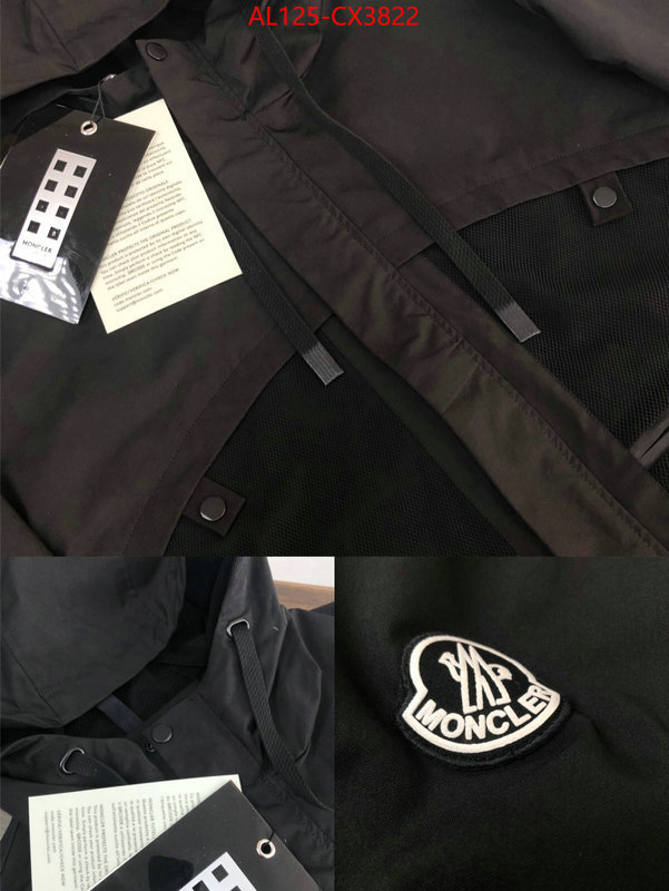 Clothing-Moncler aaaaa+ replica designer ID: CX3822 $: 125USD