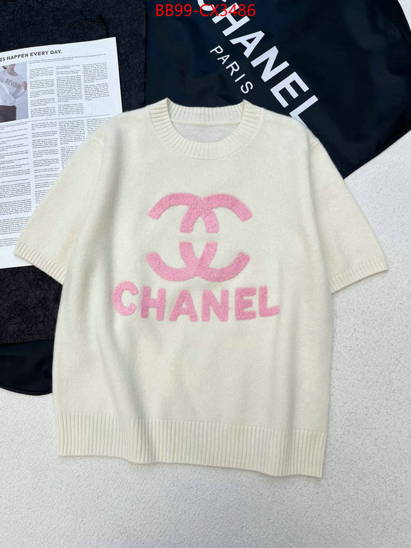 Clothing-Chanel replica us ID: CX3486 $: 99USD