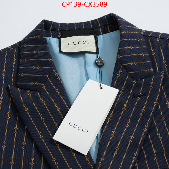 Clothing-Gucci buy best high-quality ID: CX3589 $: 139USD
