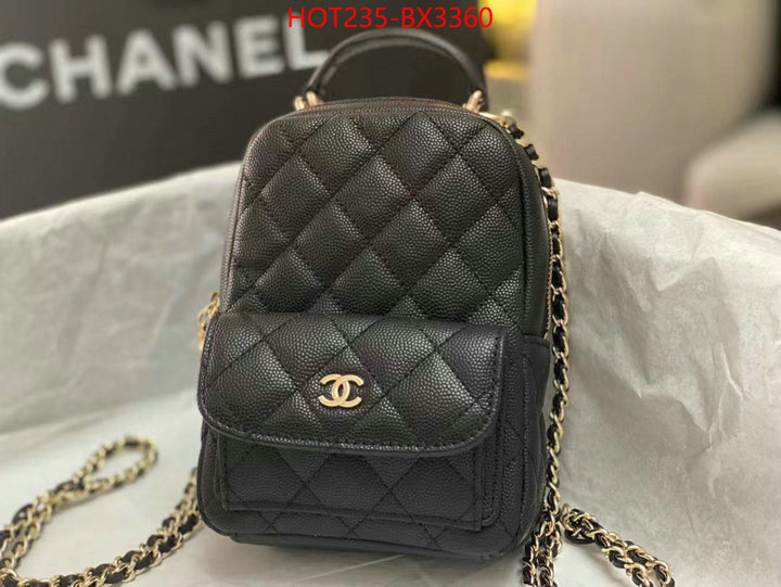 Chanel Bags(TOP)-Backpack- buy top high quality replica ID: BX3360 $: 235USD