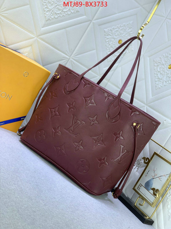 LV Bags(4A)-Neverfull- replica best ID: BX3733 $: 89USD,