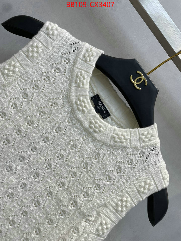 Clothing-Chanel designer high replica ID: CX3407 $: 109USD