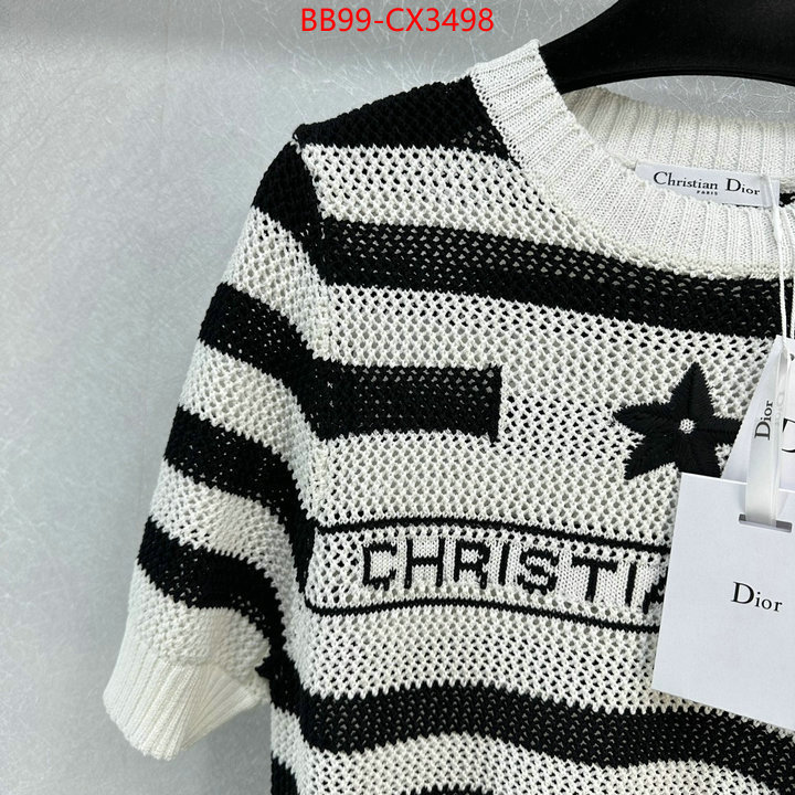 Clothing-Dior copy ID: CX3498 $: 99USD