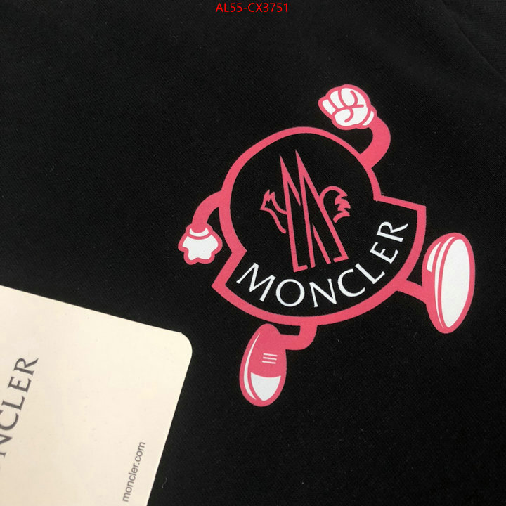 Clothing-Moncler shop cheap high quality 1:1 replica ID: CX3751 $: 55USD