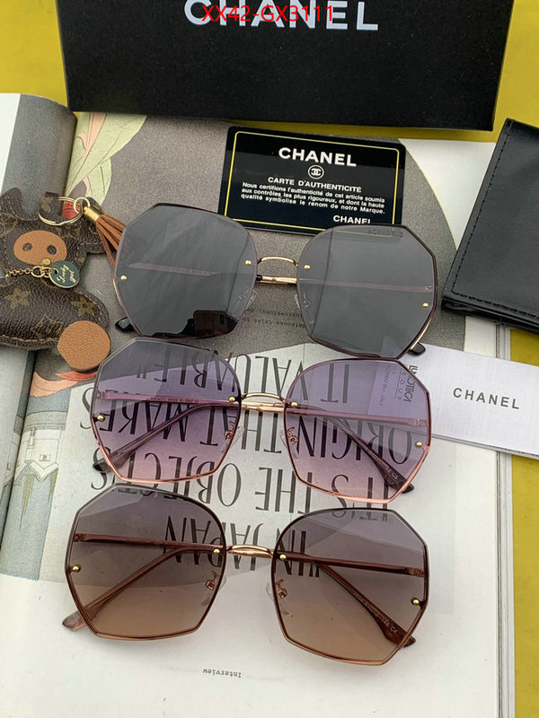 Glasses-Chanel shop designer ID: GX3111 $: 42USD