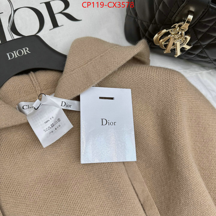 Clothing-Dior knockoff ID: CX3578 $: 119USD