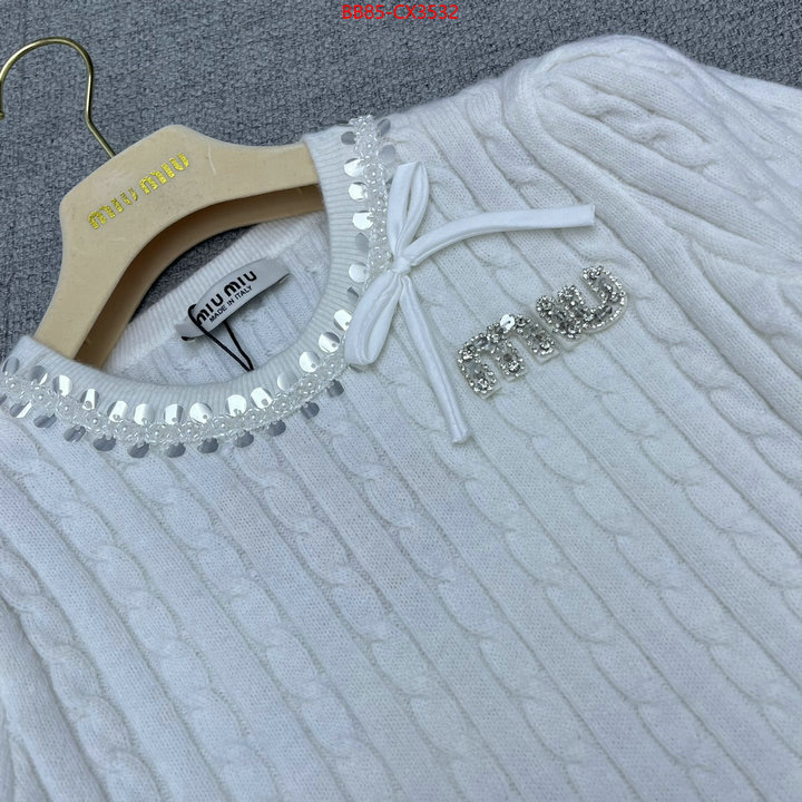 Clothing-MIU MIU replicas ID: CX3532 $: 85USD