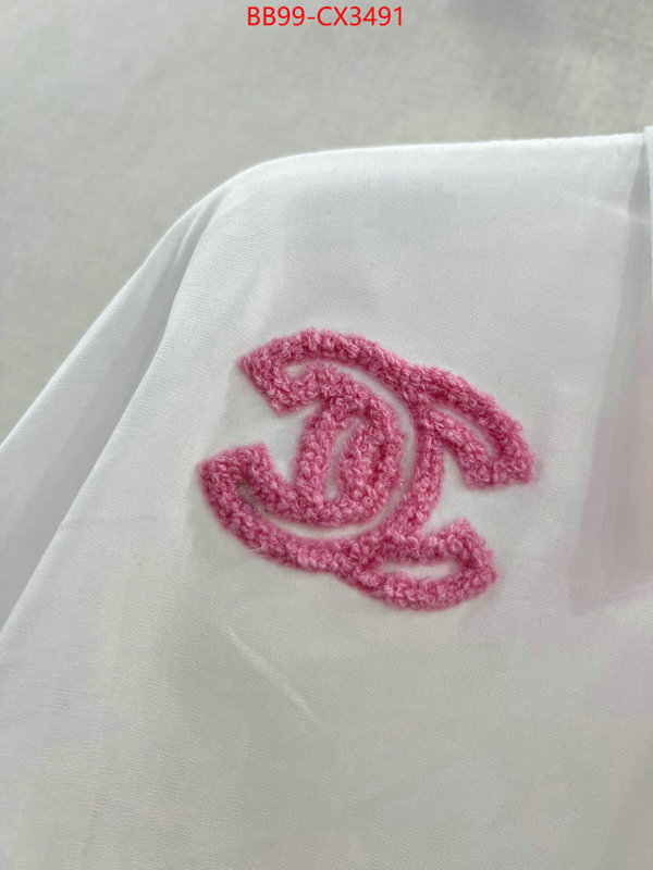 Clothing-Chanel we provide top cheap aaaaa ID: CX3491 $: 99USD