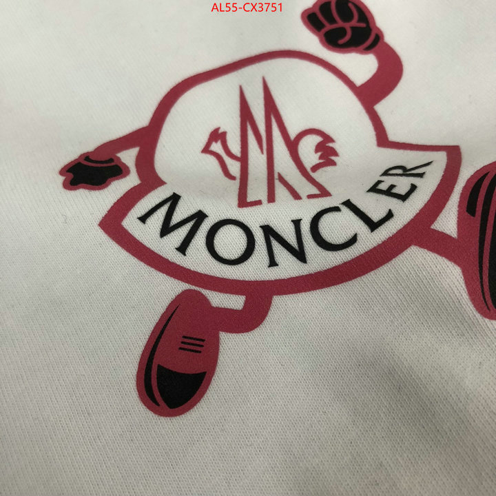 Clothing-Moncler shop cheap high quality 1:1 replica ID: CX3751 $: 55USD