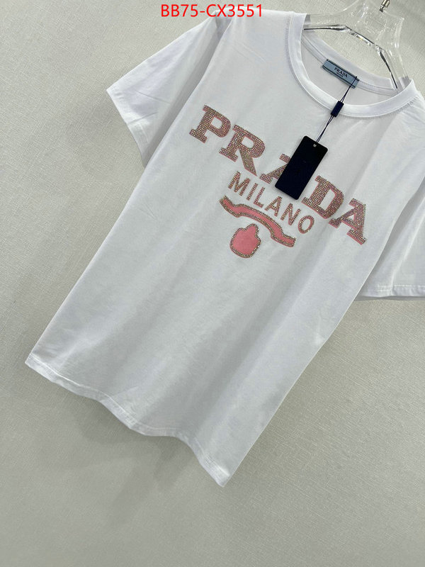 Clothing-Prada the most popular ID: CX3551 $: 75USD