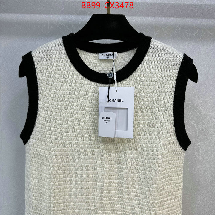 Clothing-Chanel is it illegal to buy ID: CX3478 $: 99USD