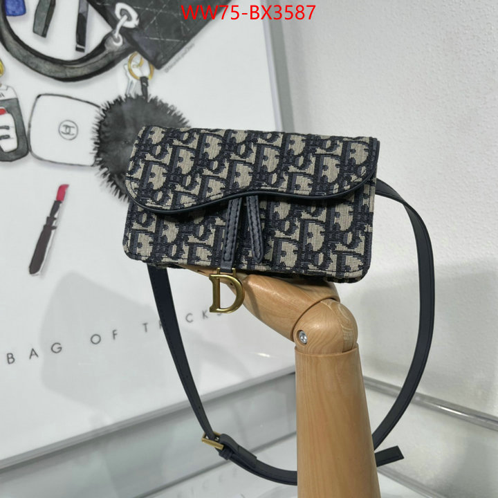 Dior Bags(4A)-Saddle- high quality customize ID: BX3587 $: 75USD,