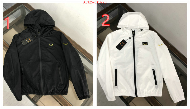 Clothing-Fendi fake designer ID: CX3778 $: 125USD