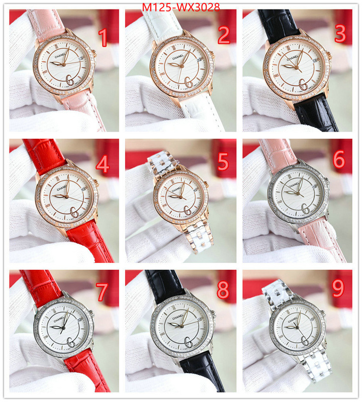 Watch(4A)-Chanel high quality customize ID: WX3028 $: 125USD