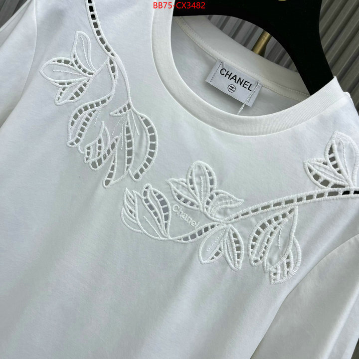 Clothing-Chanel the online shopping ID: CX3482 $: 75USD