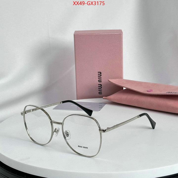 Glasses-Miu Miu where can i buy the best 1:1 original ID: GX3175 $: 49USD