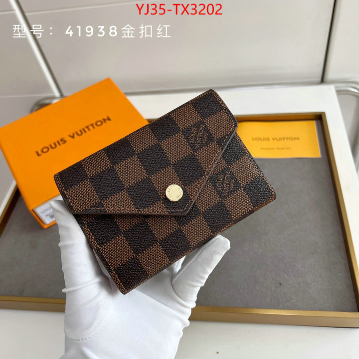 LV Bags(4A)-Wallet flawless ID: TX3202 $: 35USD,