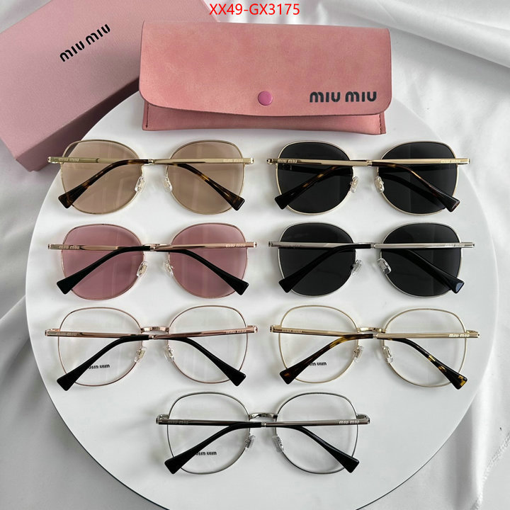Glasses-Miu Miu where can i buy the best 1:1 original ID: GX3175 $: 49USD