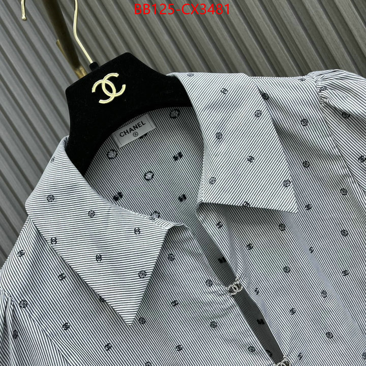 Clothing-Chanel best wholesale replica ID: CX3481 $: 125USD