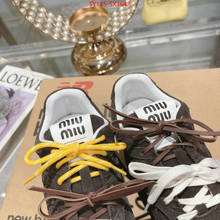 Women Shoes-Miu Miu designer high replica ID: SX3642 $: 135USD