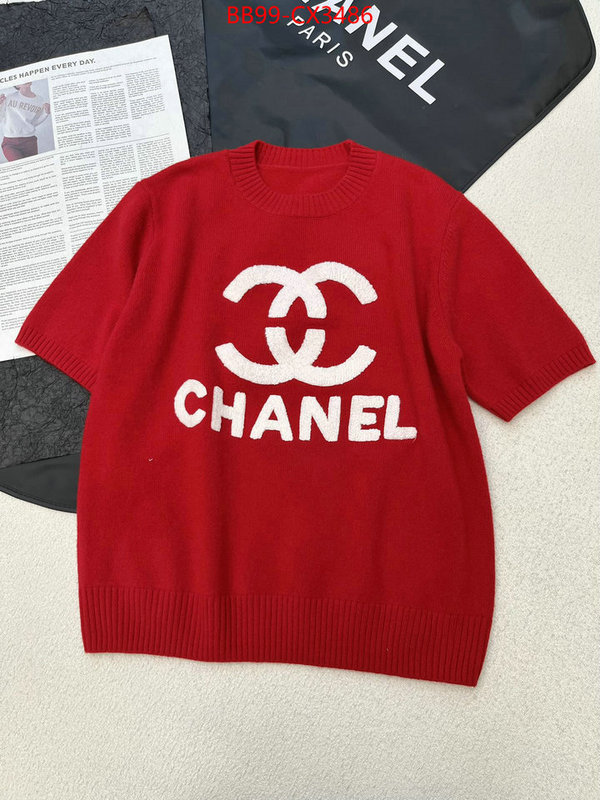 Clothing-Chanel replica us ID: CX3486 $: 99USD