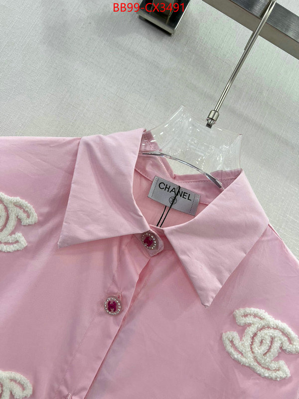 Clothing-Chanel we provide top cheap aaaaa ID: CX3491 $: 99USD