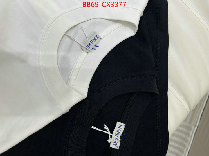 Clothing-Burberry what best replica sellers ID: CX3377 $: 69USD