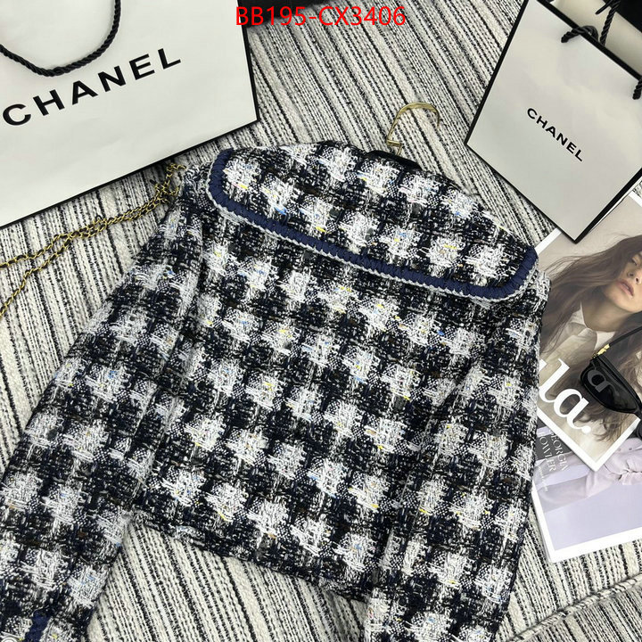 Clothing-Chanel aaaaa+ class replica ID: CX3406 $: 195USD