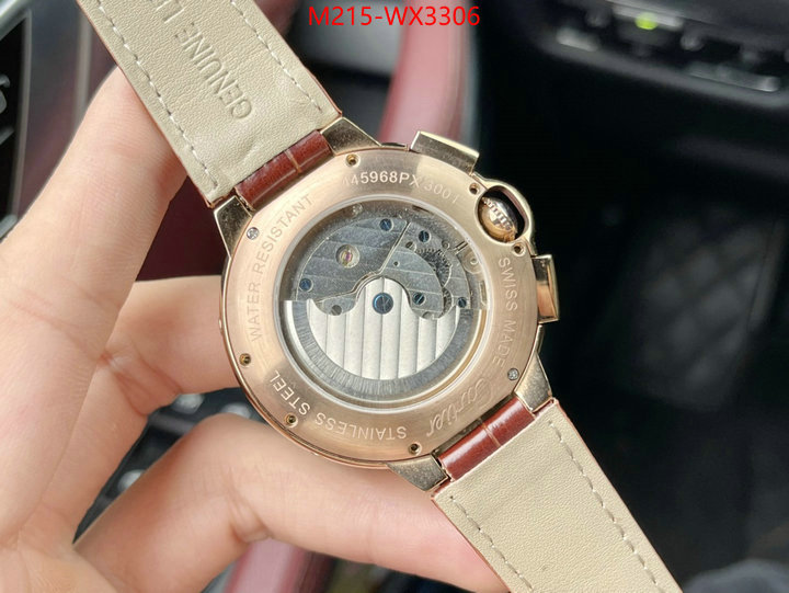 Watch(TOP)-Cartier high quality designer replica ID: WX3306 $: 215USD