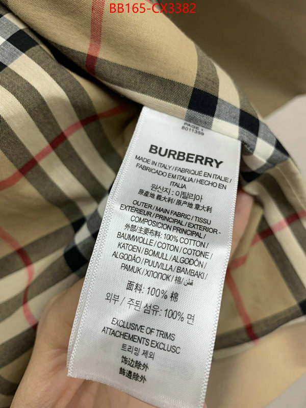 Clothing-Burberry shop the best high quality ID: CX3382 $: 165USD