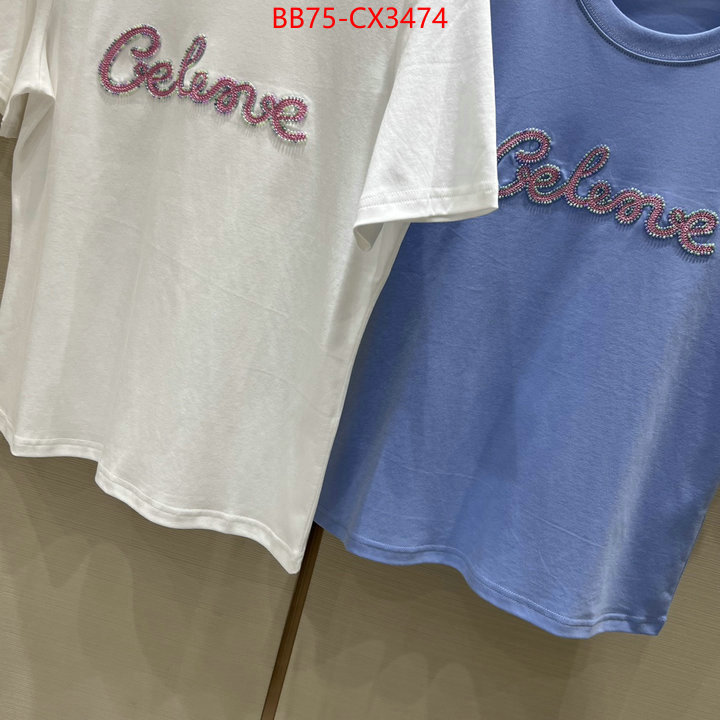 Clothing-Celine where can i buy the best quality ID: CX3474 $: 75USD