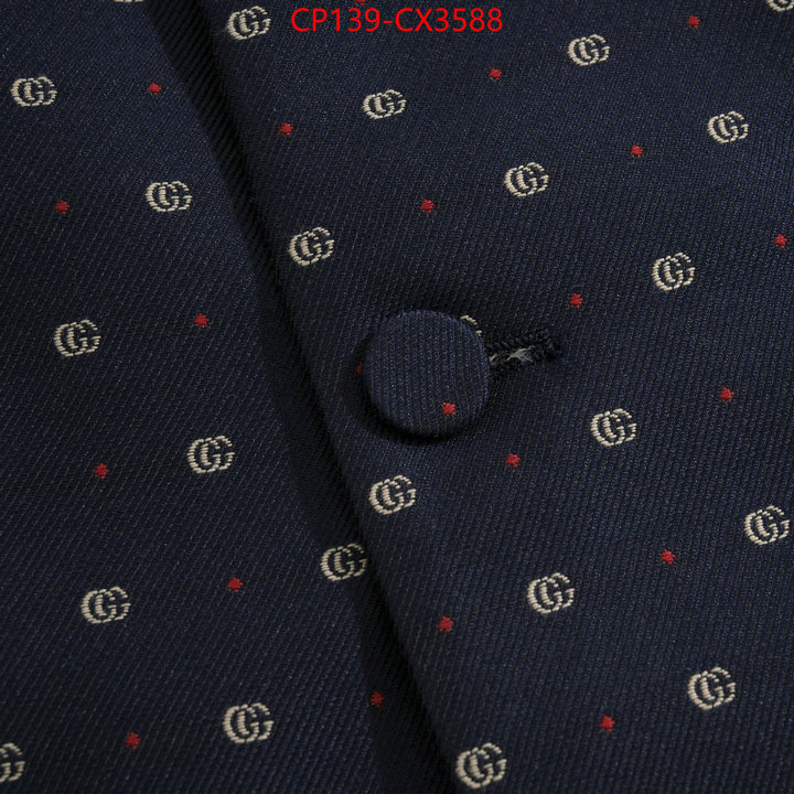 Clothing-Gucci cheap replica designer ID: CX3588 $: 139USD